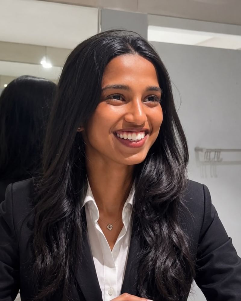 Aishvarya Kannan smiling
